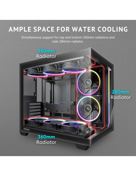 Caja PC Antec C5 ARGB Mid-Tower ATX con 7 Ventiladores ARGB Caja PC Antec C5 ARGB Mid-Tower ATX con 7 Ventiladores ARGB