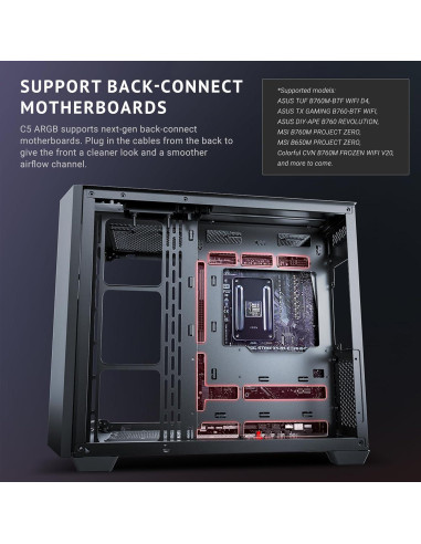 Caja PC Antec C5 ARGB Mid-Tower ATX con 7 Ventiladores ARGB