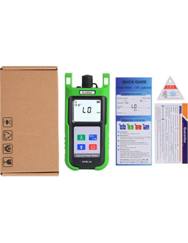 Medidor de Potencia de Fibra Óptica Komshine KPM-35 + Fuente KLS-35-MS