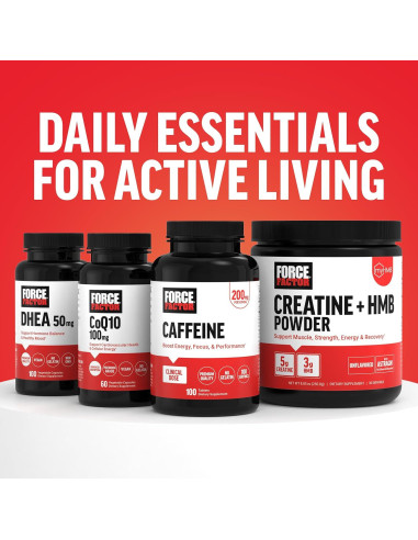 Cápsulas de Chaga Force Factor 120 Veganas 100% Naturales