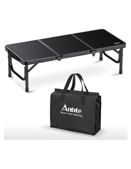 Mesa de Picnic Plegable Anbte Negra 86.4cm x 39.9cm x 26.2cm Mesa de Picnic Plegable Anbte Negra 86.4cm x 39.9cm x 26.2cm