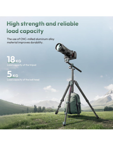 Trípode Fotográfico ULANZI JJ05 de Fibra de Carbono 183.9 cm
