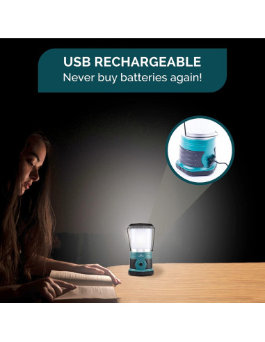 Linterna LED Recargable Blazin 1500 Lúmenes 4000mAh 4 Modos