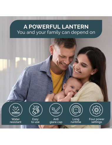 Linterna LED Recargable Blazin 1500 Lúmenes 4000mAh 4 Modos