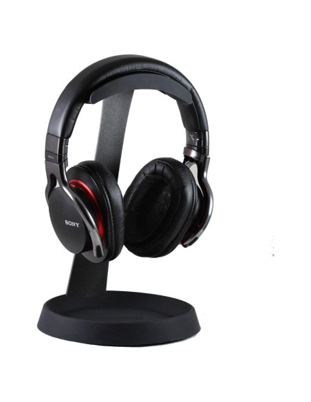 Soporte para Auriculares Navitech de Acero 25cm Negro Soporte para Auriculares Navitech de Acero 25cm Negro
