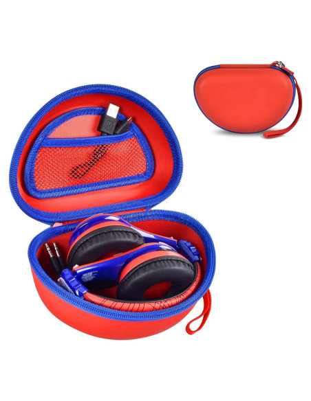 Funda ANKHOH para Auriculares Bluetooth Niños 19x13cm Rojo-Azul Funda ANKHOH para Auriculares Bluetooth Niños 19x13cm Rojo-Azul