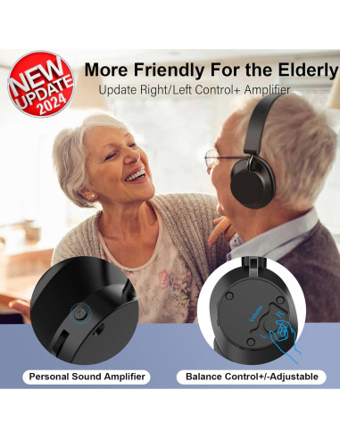 Auriculares Inalámbricos ANSTEN K2 para TV con Control de Balance