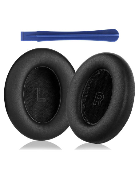 Almohadillas de Reemplazo Bose QC Ultra - Espuma de Memoria y Cuero Negro Almohadillas de Reemplazo Bose QC Ultra - Espuma de Memoria y Cuero Negro