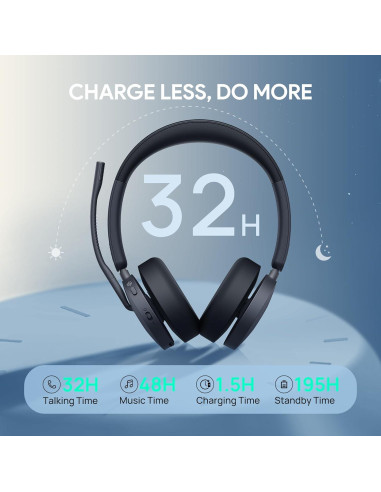 Auriculares Inalámbricos Yealink WH68 UC con ANC y Bluetooth