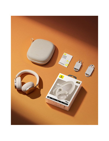 Auriculares Baseus Inspire XH1 ANC, Sonido Bose, 100H Reproducción - Blanco