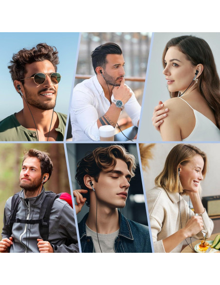 Auriculares USB C Samsung Galaxy A17 S25 S24 S23 S22 S21 Negro Auriculares USB C Samsung Galaxy A17 S25 S24 S23 S22 S21 Negro