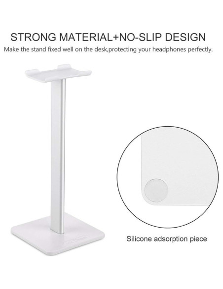 Soporte para Auriculares Link Dream Blanco con Base Antideslizante Soporte para Auriculares Link Dream Blanco con Base Antideslizante