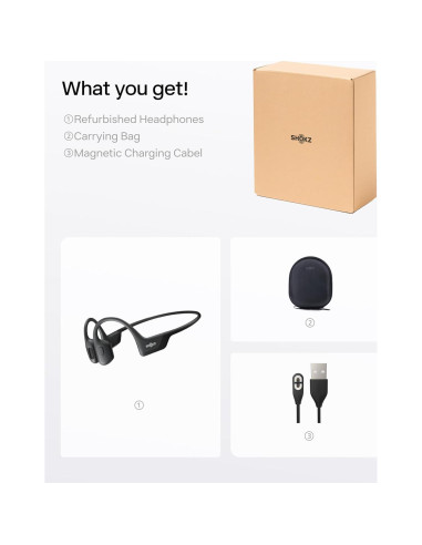 Auriculares Inalámbricos SHOKZ OpenRun Pro - Conducción Ósea, 10h Batería