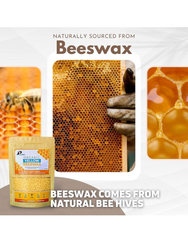 Pellets de Cera de Abeja Orgánica PURIME 0.47 kg - Grado Alimenticio