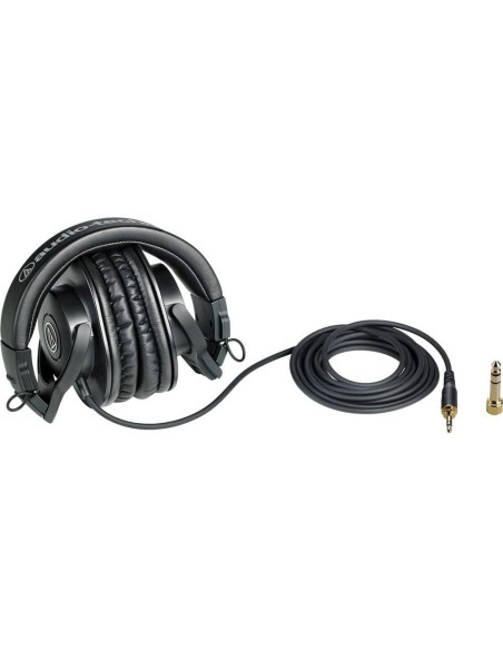 Auriculares de Monitor Cerrados Audio-Technica ATH-M30x con Soporte y Funda Auriculares de Monitor Cerrados Audio-Technica ATH-M30x con Soporte y Funda