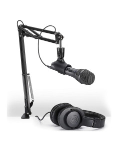 Paquete de micrófono Audio-Technica AT2005USB con auriculares ATH-M20x