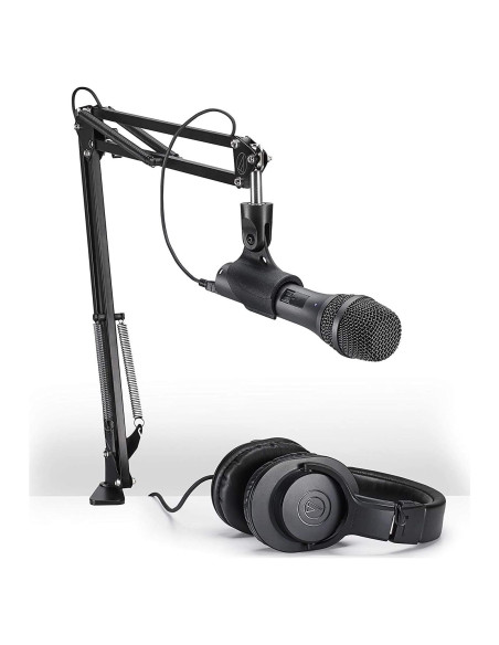 Paquete de micrófono Audio-Technica AT2005USB con auriculares ATH-M20x Paquete de micrófono Audio-Technica AT2005USB con auriculares ATH-M20x