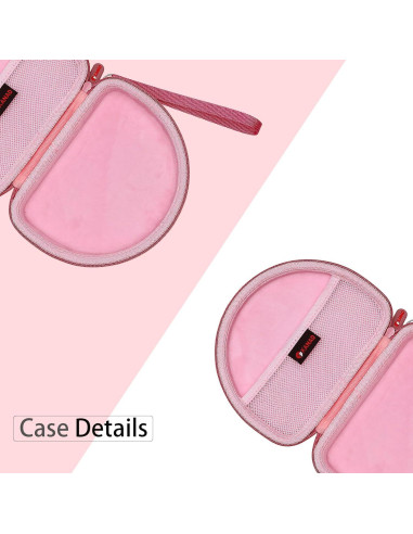 Funda Dura XANAD Rosa para Auriculares JBL y Sony On-Ear