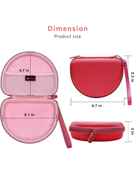 Funda Dura XANAD Rosa para Auriculares JBL y Sony On-Ear Funda Dura XANAD Rosa para Auriculares JBL y Sony On-Ear