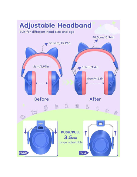 Auriculares Dr.meter con Cancelación de Ruido SNR 32dB Niños 2Pack Auriculares Dr.meter con Cancelación de Ruido SNR 32dB Niños 2Pack