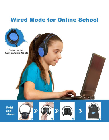 Auriculares Inalámbricos SIMOLIO para Niños en Auto - 4 Unidades, Volumen Limitado