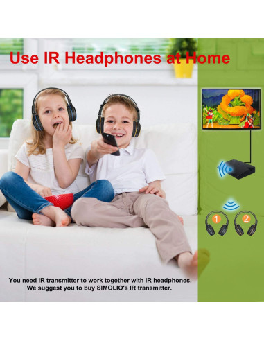 Auriculares Inalámbricos SIMOLIO para Niños en Auto - 4 Unidades, Volumen Limitado