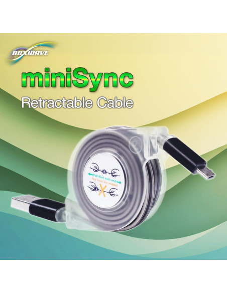 Cable Retráctil BoxWave para Auriculares Belkin SoundForm Mini Cable Retráctil BoxWave para Auriculares Belkin SoundForm Mini