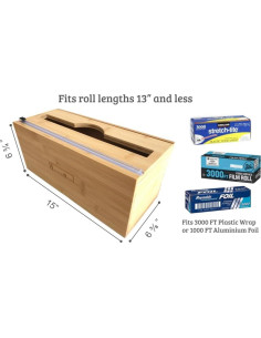 Dispensador de papel de aluminio y plástico Genérico 30.48 cm 2