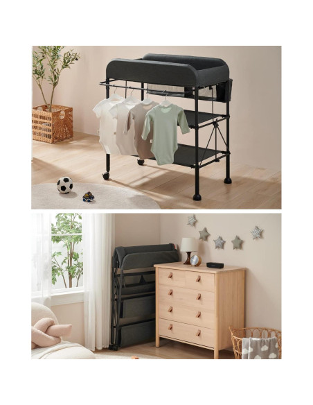 Mesa de Cambio BEKA Plegable y Ajustable para Bebé - Gris Mesa de Cambio BEKA Plegable y Ajustable para Bebé - Gris