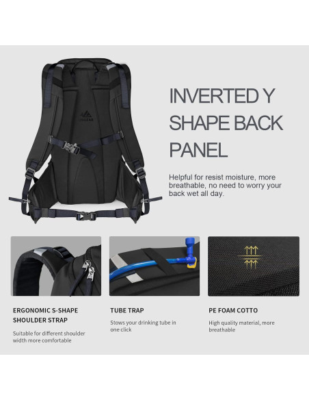 Mochila de Hidratación Unigear 30L Resistente al Agua para Esquí Mochila de Hidratación Unigear 30L Resistente al Agua para Esquí