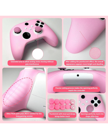 Funda de Silicona Antideslizante Rosa para Controlador Xbox Series X/S Funda de Silicona Antideslizante Rosa para Controlador Xbox Series X/S