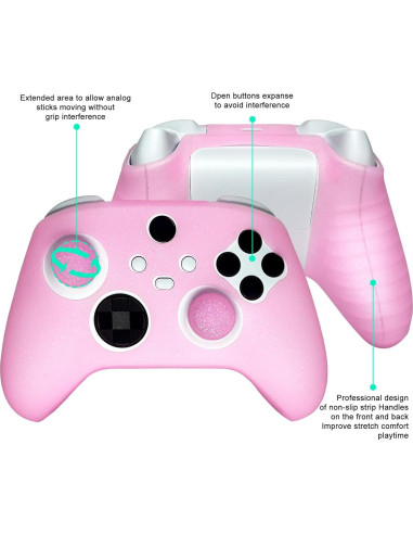 Funda de Silicona Antideslizante Rosa para Controlador Xbox Series X/S