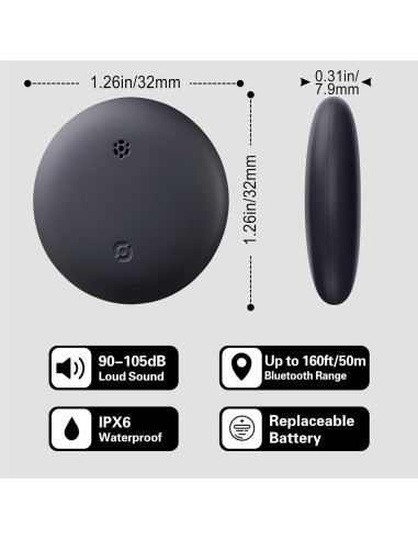 Rastreador Bluetooth Reyke Smart Tag para Equipaje y Llaves