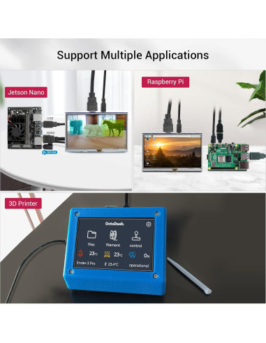 Pantalla Táctil 5" ELECROW HD 800x480 para Raspberry Pi