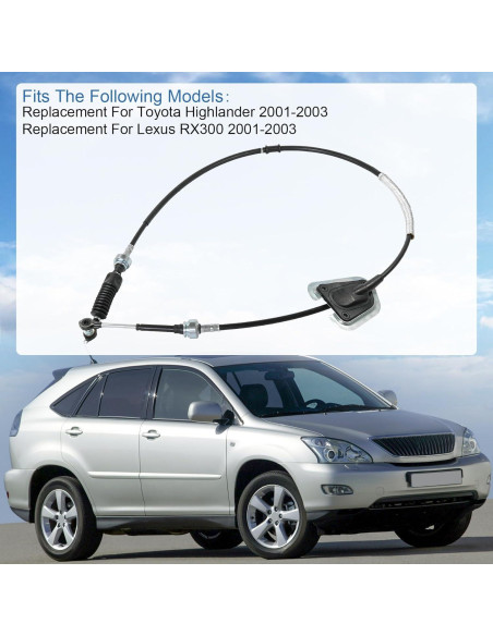 Cable de Cambio de Transmisión Automática JDMSPEED para Toyota Highlander y Lexus RX300 2001-2003 Cable de Cambio de Transmisión Automática JDMSPEED para Toyota Highlander y Lexus RX300 2001-2003