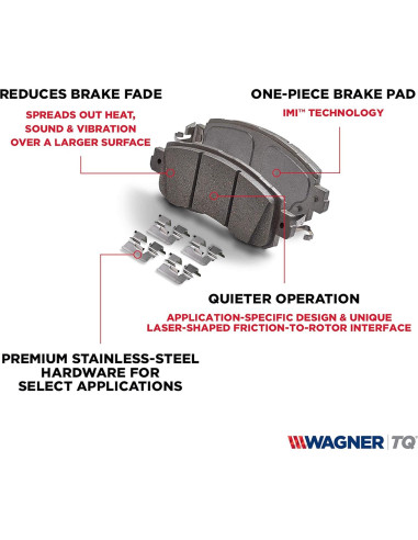 Pastillas de Freno Wagner QC1324 Cerámica para Coche