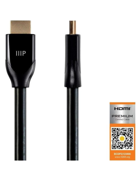 Cable HDMI Monoprice 7.62m Alta Velocidad 4K 18Gbps Negro Cable HDMI Monoprice 7.62m Alta Velocidad 4K 18Gbps Negro