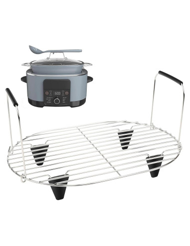 Rejilla de Asado y Vaporera BYKITCHEN para Ninja Foodi 8.5L