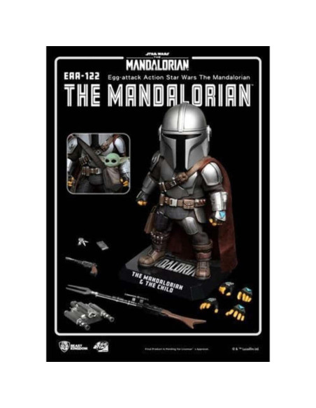 Figura de acción Mandaloriano EAA-122 Beast Kingdom 15.24 cm Figura de acción Mandaloriano EAA-122 Beast Kingdom 15.24 cm