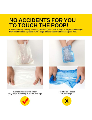 Bolsas Biodegradables Doodie Flush para Perros - 80 Unidades