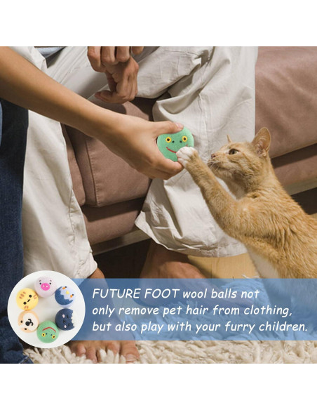 Bolas de Secado de Lana FUTURE FOOT XL 6 Piezas Animales Bolas de Secado de Lana FUTURE FOOT XL 6 Piezas Animales