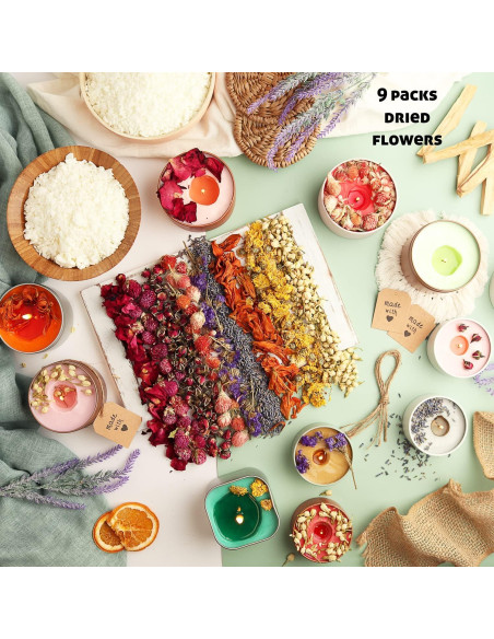 Kit de Fabricación de Velas de Soja CraftBud - 50 Piezas Kit de Fabricación de Velas de Soja CraftBud - 50 Piezas