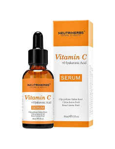 Suero Facial de Vitamina C Neutriherbs 29.57 ml con Ácido Hialurónico