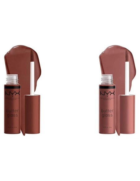 Paquete Brillo Labial NYX Butter Gloss 2 Tonos - Brownie Drip y Spiked Toffee Paquete Brillo Labial NYX Butter Gloss 2 Tonos - Brownie Drip y Spiked Toffee