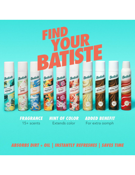 Champú Seco Batiste Bare 162 g - Refresca y Da Volumen Champú Seco Batiste Bare 162 g - Refresca y Da Volumen