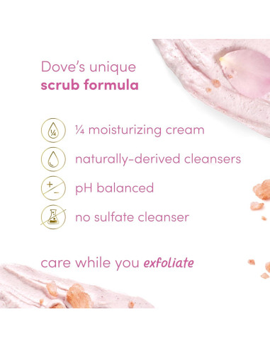 Exfoliante Corporal Dove 310 ml - Durazno Blanco y Arroz