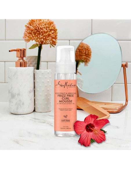 Paquete Mousse y Desenredante SheaMoisture para Rizos 212g y 227g
