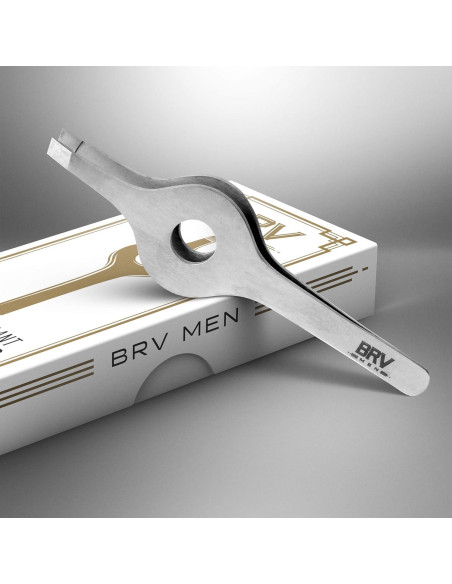 Pinzas de Punta Inclinada BRV MEN - Acero Inoxidable Profesional Pinzas de Punta Inclinada BRV MEN - Acero Inoxidable Profesional
