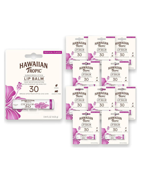 Bálsamo Labial Hawaiian Tropic SPF 30 - Hidratación 12h - 4g Bálsamo Labial Hawaiian Tropic SPF 30 - Hidratación 12h - 4g