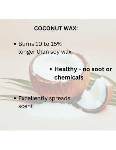 Vela Aromática J'ADORE 10 oz - Cera de Coco - 50 Horas